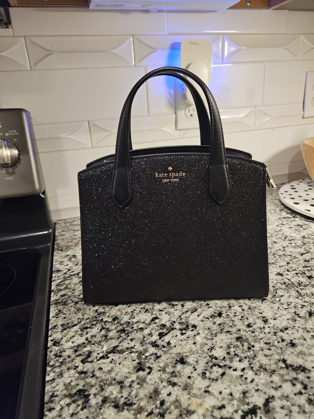 Kate Spade Black Glitter Purse